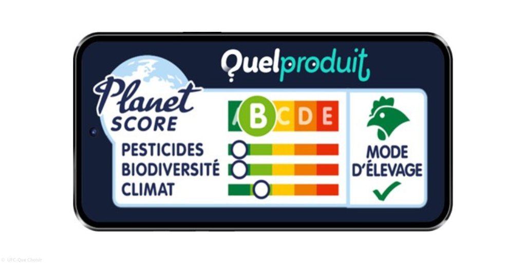 Grâce au #PlanetScore découvrez l’impact environnemental de + de 135000 produits alimentaires. Agissez dès maintenant, préservez votre santé et l’environnement en téléchargeant notre appli gratuite collaborative #QuelProduit 👉ufcqc.link/n108230 
#consommationresponsable