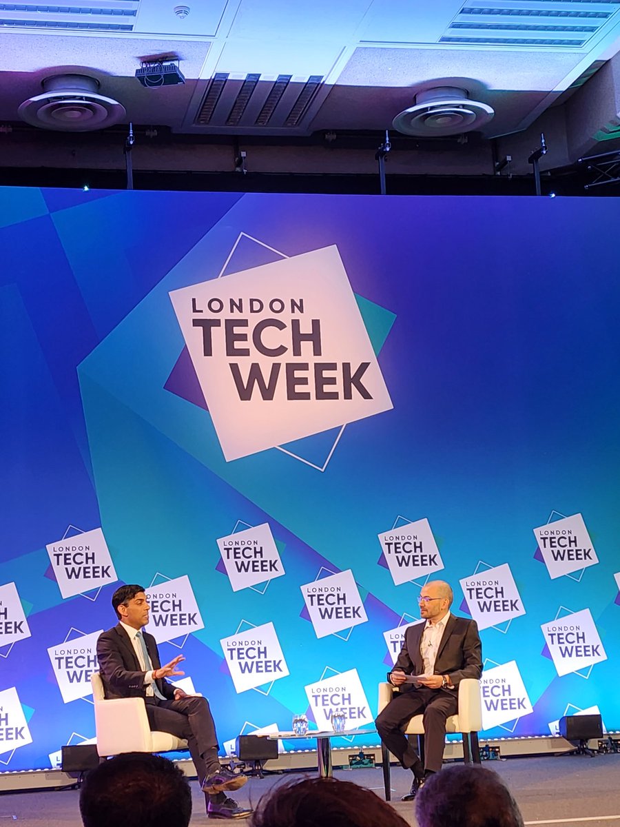 Live inaugural session, <a href="/RishiSunak/">Rishi Sunak</a> iagural speech at <a href="/LDNTechWeek/">London Tech Week</a> <a href="/ZEKAB_Official/">ZEKAB Group</a>