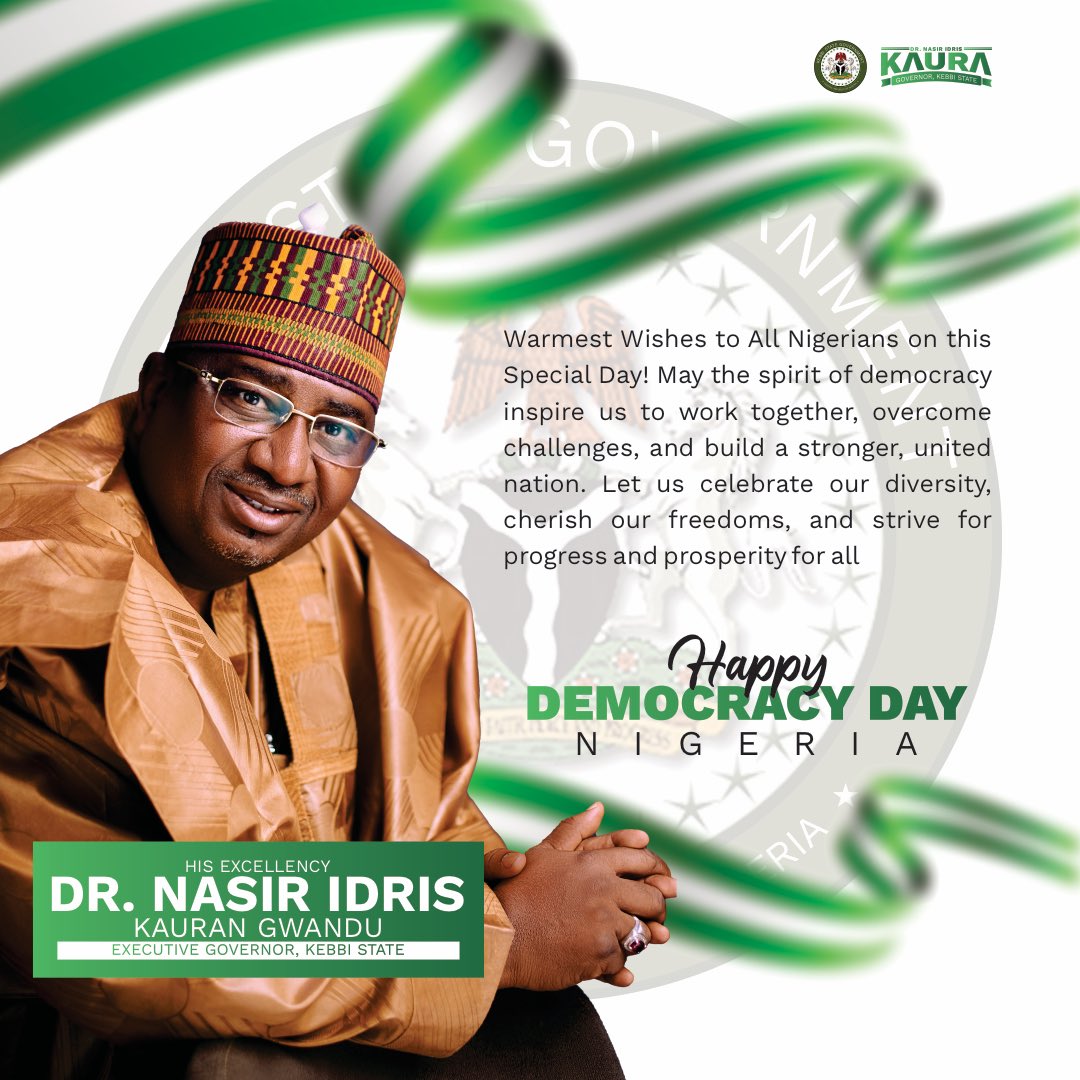 Kaura_Movement's tweet photo. Happy Democracy Day 🇳🇬 https://t.co/8mBtIV4Yk6