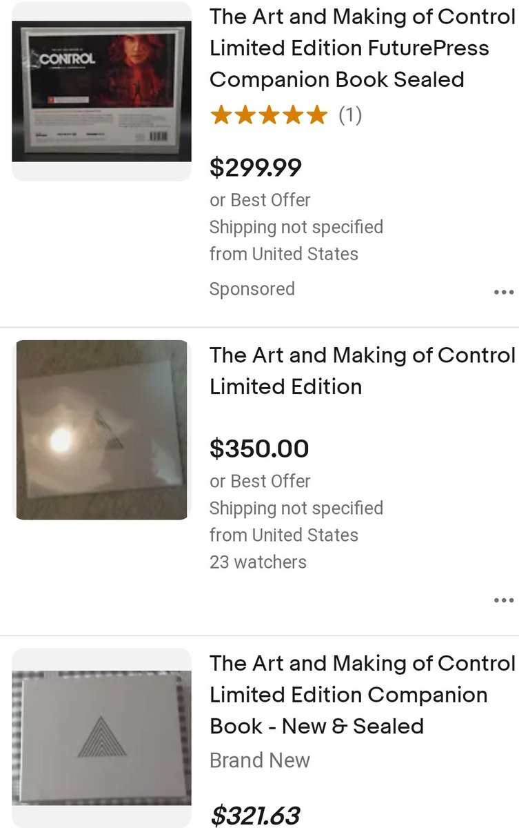 Retro comms open on Twitter "Why's control's art book so expensive"