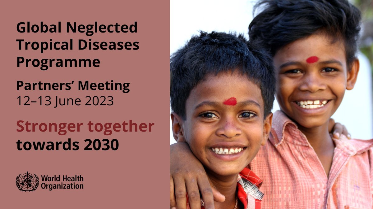 #WHO is proud to convene global and local stakeholders to #Geneva on 12–13 June for the Global #NTD Programme Partners’ Meeting. #StrongerTogether #Towards2030 #EndingNTDs2030 #EndingtheNeglect