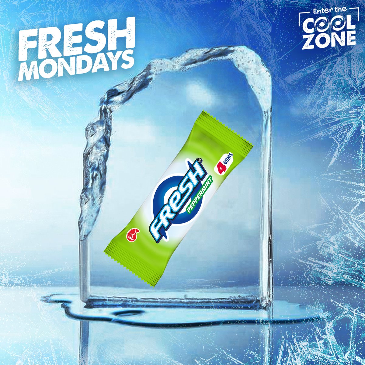 Don’t chew wish every week started Fresh? Don’t worry, we’ve gotcha! #Fresh Mondays #EnterTheCoolZone #FreshChewingGum