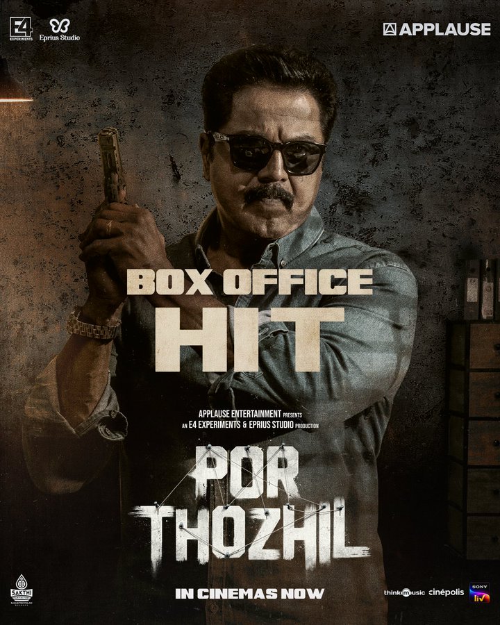 Box Office Hit👊🎯

#PorThozhil  Running successfully. 

#SarathKumar