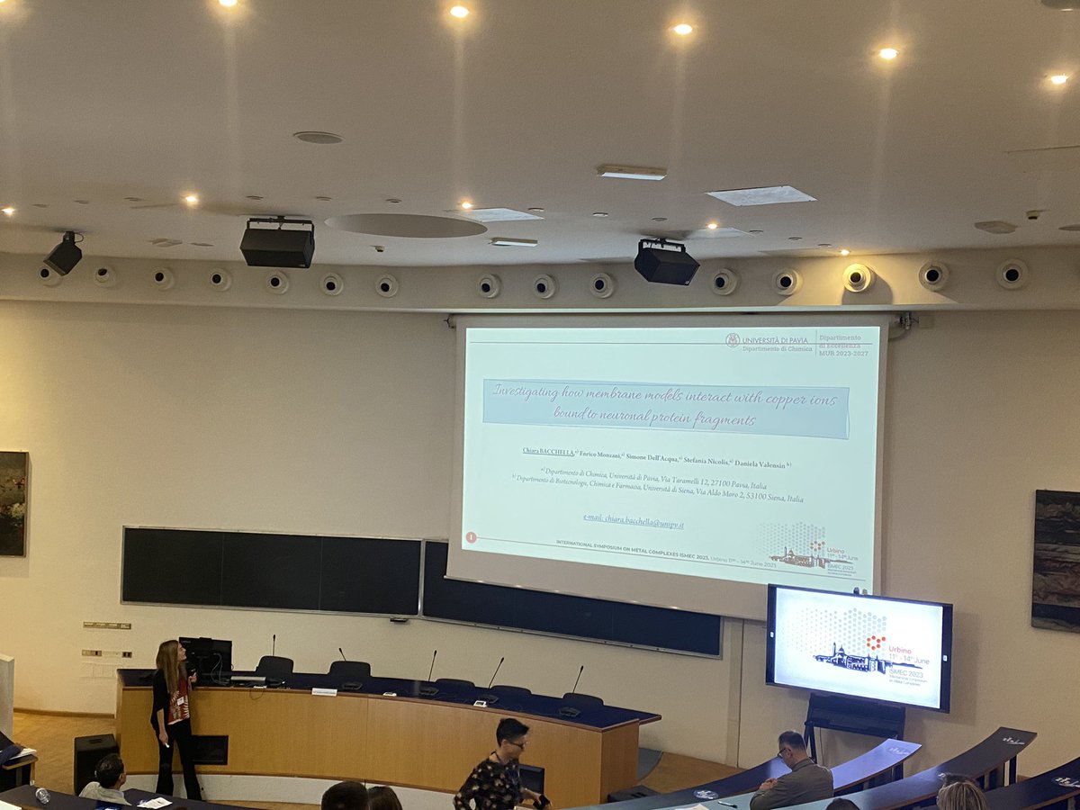 Chiara Bacchella presents “Investigating how membrane models interact with copper ions bound to neuronal protein fragments”