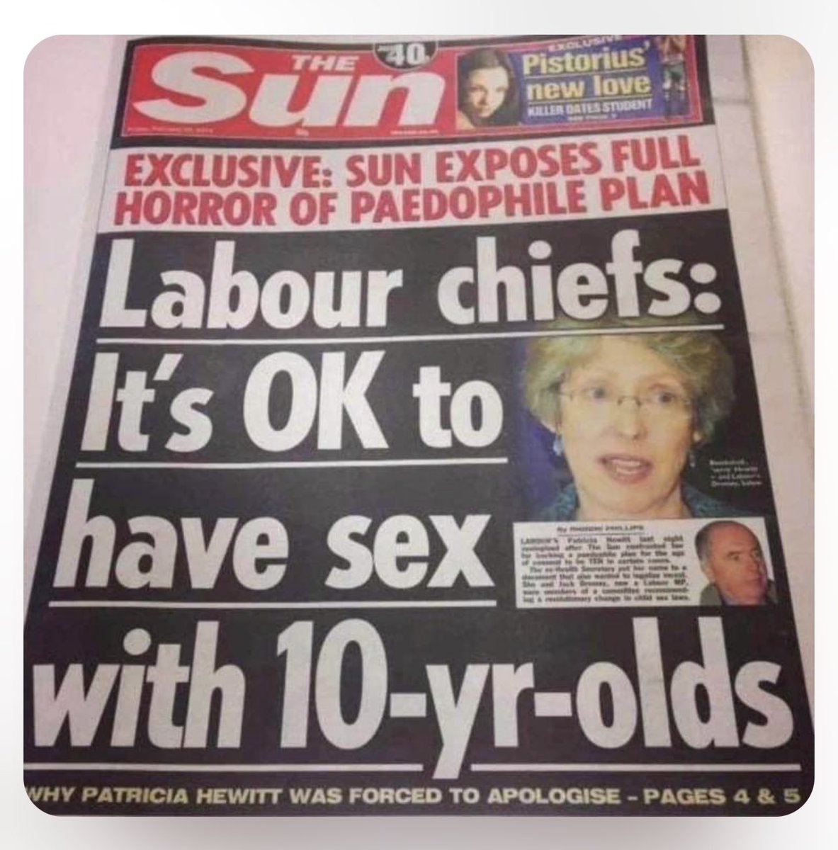 HellingHorne's tweet photo. Wake the fuck up! 

#pedophilia #thesun https://t.co/ETjPNfz0PG