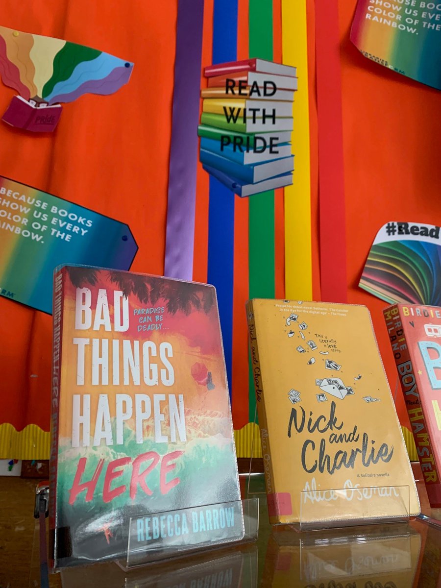 What a fantastic way to begin Pride Week here at Ashfield School! Come to the library and read with pride! #readwithpride #LGBT