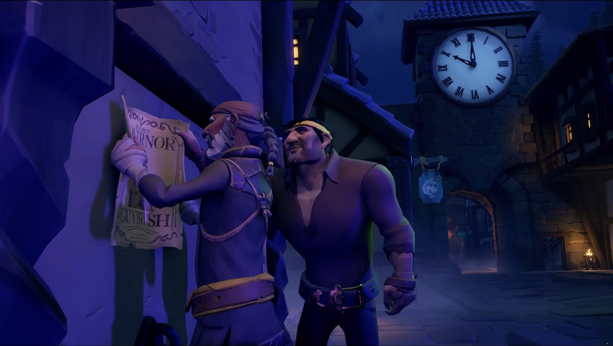 legendofmi's tweet photo. I’m glad they didn’t forget that it’s always 10’o clock on Mêlée Island.
#MonkeyIsland #SeaOfThieves https://t.co/BrW8hmAdsv