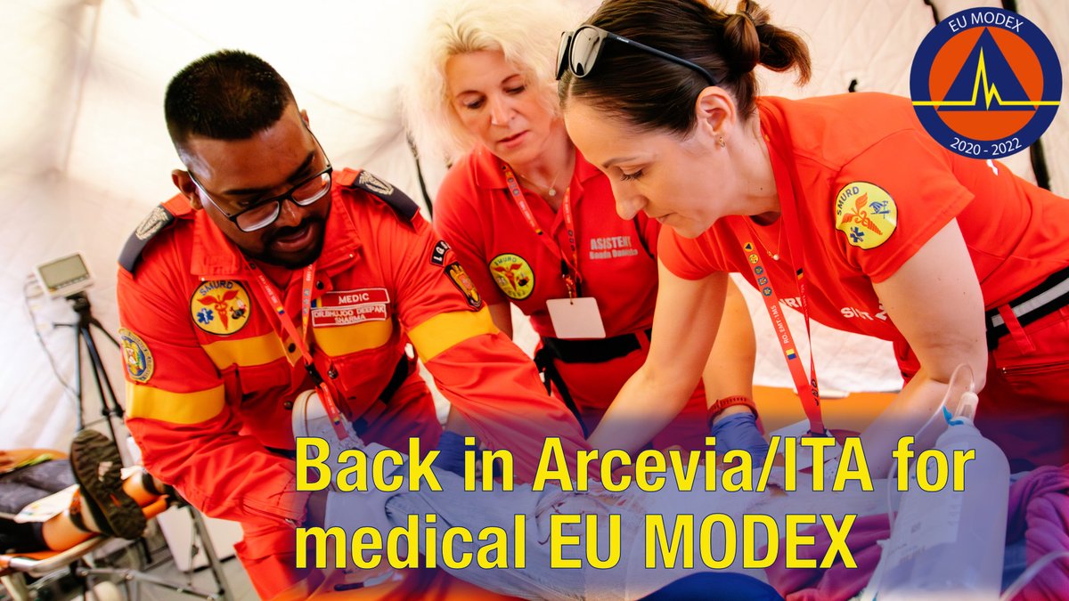 EU MODEX (@eu_modex) on Twitter photo 119 participants and many more organisers, role-players and supporters were involved in a large-scale medical EU MODEX in Arcevia, Italy, from 6. to 10.6.2023. Thanks to all contributors and see our video.
youtu.be/TK9nTEO00vc
<a href="/eu_echo/">EU Civil Protection & Humanitarian Aid 🇪🇺</a> #EUSavesLives 119 participants and many more organisers, role-players and supporters were involved in a large-scale medical EU MODEX in Arcevia, Italy, from 6. to 10.6.2023. Thanks to all contributors and see our video.
youtu.be/TK9nTEO00vc
<a href="/eu_echo/">EU Civil Protection & Humanitarian Aid 🇪🇺</a> #EUSavesLives