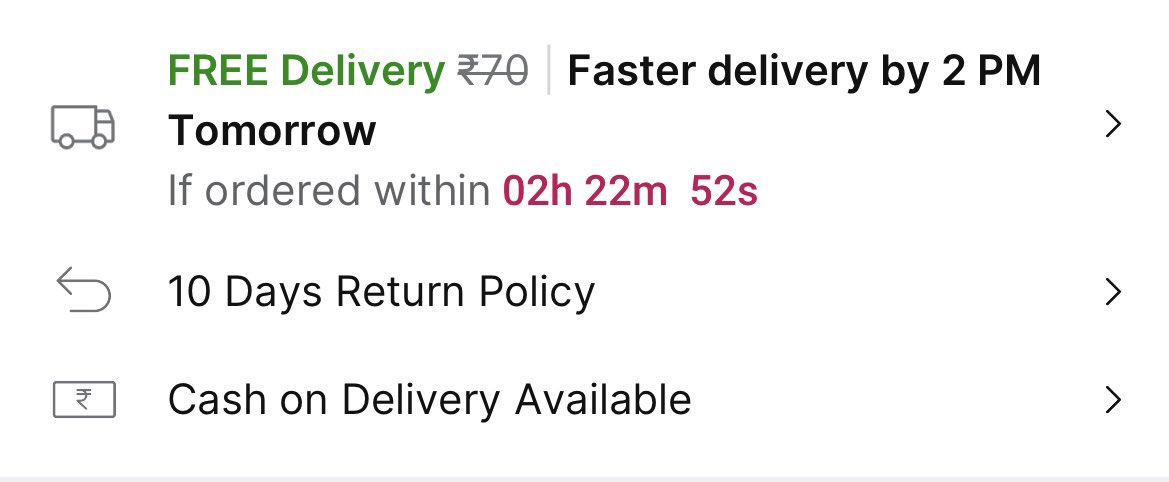 Preeti0592's tweet photo. @Flipkart please stop fooling customers.
Customers pls don’t fall in the trap of fastest delivery by 2pm promised by flipkart. They are not able to meet it. customer support team is saying to coordinate with delivery agent and delivery agent is saying he cant deliver before 5pm. https://t.co/9QwwNQQD6k