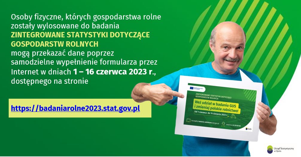 Opole_STAT's tweet photo. ❗W dniach od 1️⃣ czerwca do 1️⃣4️⃣ sierpnia br. na terenie całej Polski zostanie przeprowadzone badanie 🟢Zintegrowane statystyki dotyczące gospodarstw rolnych, Badanie pogłowia świń oraz produkcji żywca wieprzowego.
#USOpole #Badaniaankietowe #statystyka https://t.co/STsIB97rcK