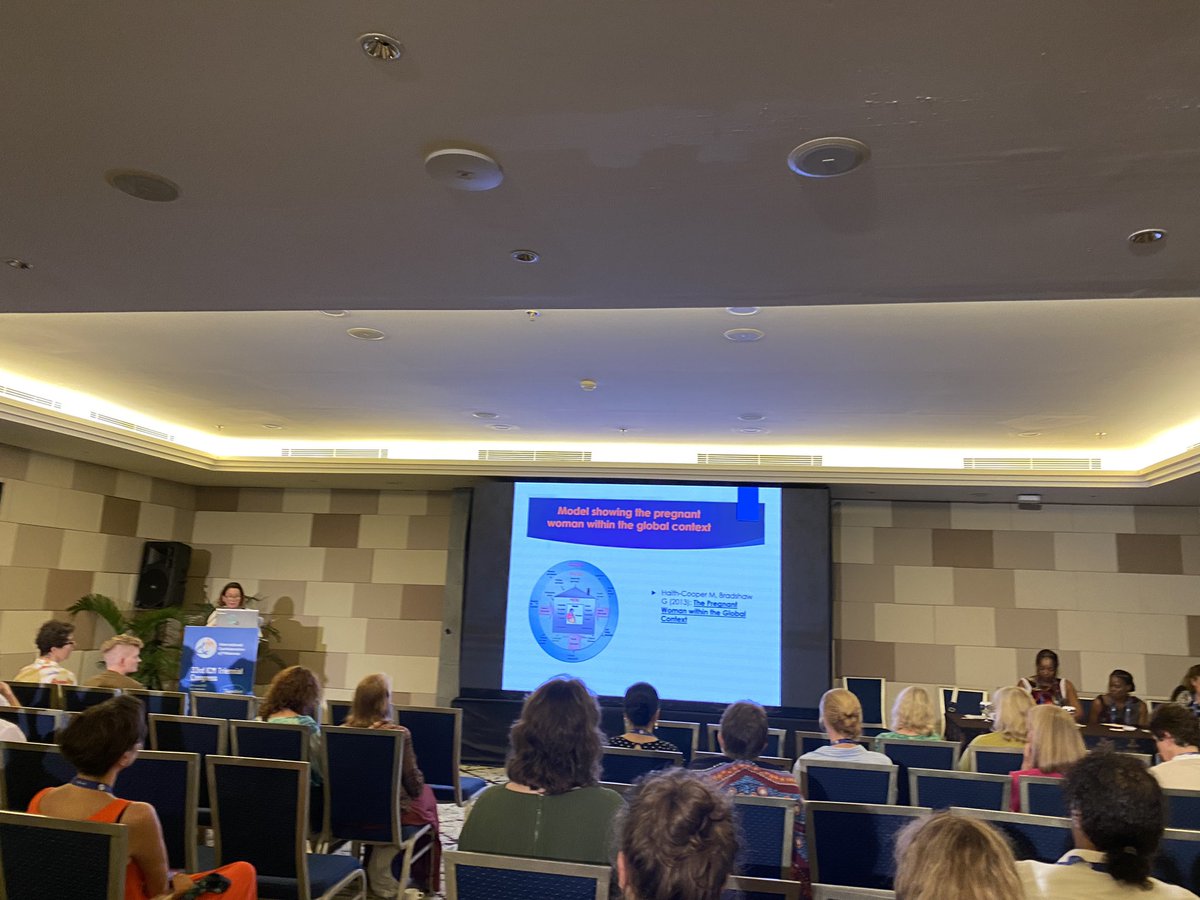 A really insightful talk delivered by Claire Livingstone on @MidwivesRCM tool kit for migrant women. This will serve as an invaluable resource for Midwives and other health care professionals. 

#ICM2023 
#midwivesinbali
#togetheragain 
#migrantwomen