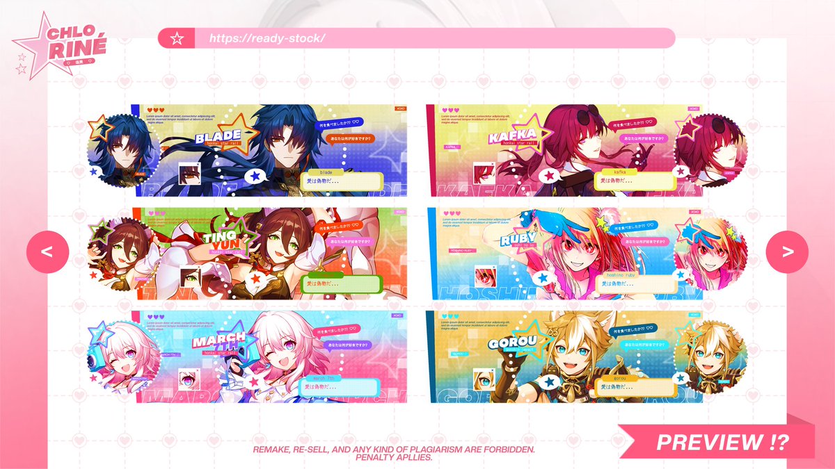wkuina's tweet photo. RTs are appreciated! thank you ૮ ˶ᵔ ᵕ ᵔ˶ ა

halOo! aku ada layout ready stock 2D (honkai, genshin, oshi no ko)! price nya 17K/ea. ava JPG + PNG. bisa di beli pukul 19:30 WIB dan bisa BOOK dari sekarang dengan tambahan fee +2k! ayo jajan! 

#zonaba #zonauang #zonajajan https://t.co/q1XZ4vpkGD