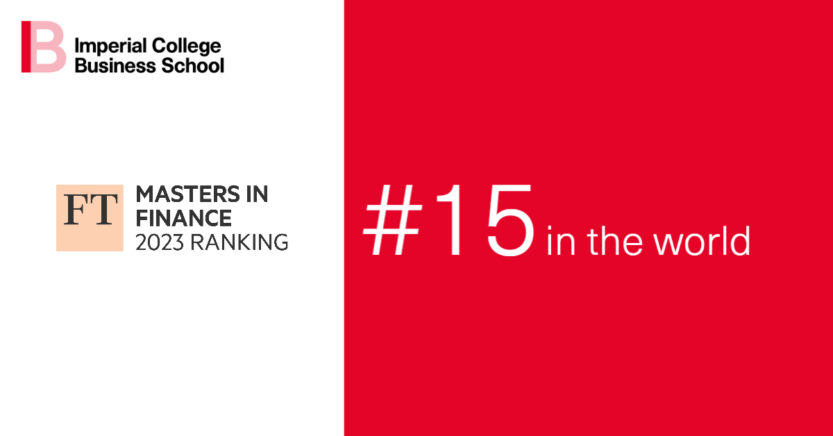 Kick Start your Career in Financial Services with a Master’s in Finance ... Imperial masters in finance