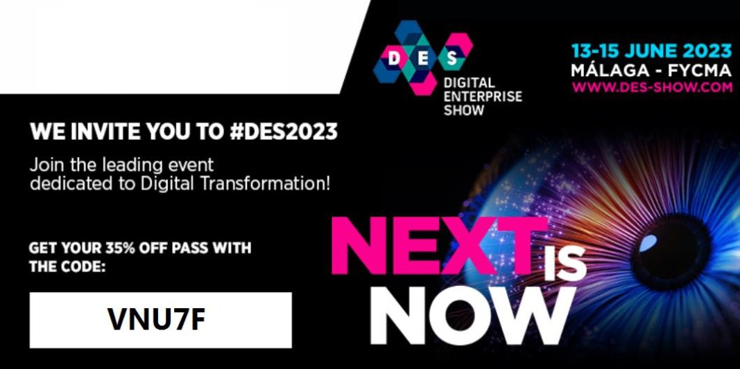 📢 Queda sólo 1 DÍA 📢

<a href="/DES_show/">#DES2026</a> empieza la reunión anual para todos los C-Level Executives que buscan su próximo partner tecnológico.

Reserva tu plaza ahora con un 35% de descuento:

#digitalbusiness #digitalenterpriseshow #DES2023 #innovation 

vbt.io/goto/6li9