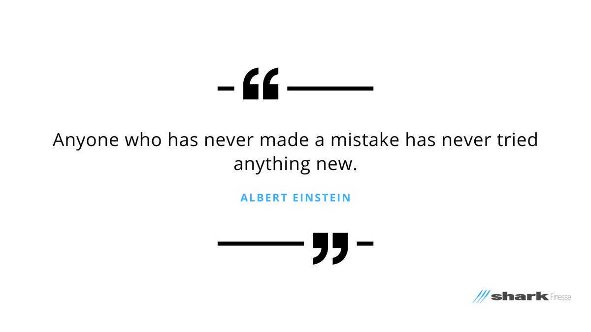 Could this week be the week to try something new? If it doesn't work and you make a mistake, see it as a learning opportunity for next time!

#mondaymotivation #valuebasedselling #valuemanagement #customervalue #b2b #sales #sharkfinesse