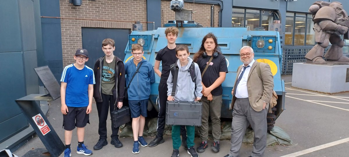 LibraryGoblin's tweet photo. At Warhammer World for yhe School's Tournament. @elmgreenschool @Elmgreenlibrary #warhammer40k https://t.co/Y4wNWCDqFH