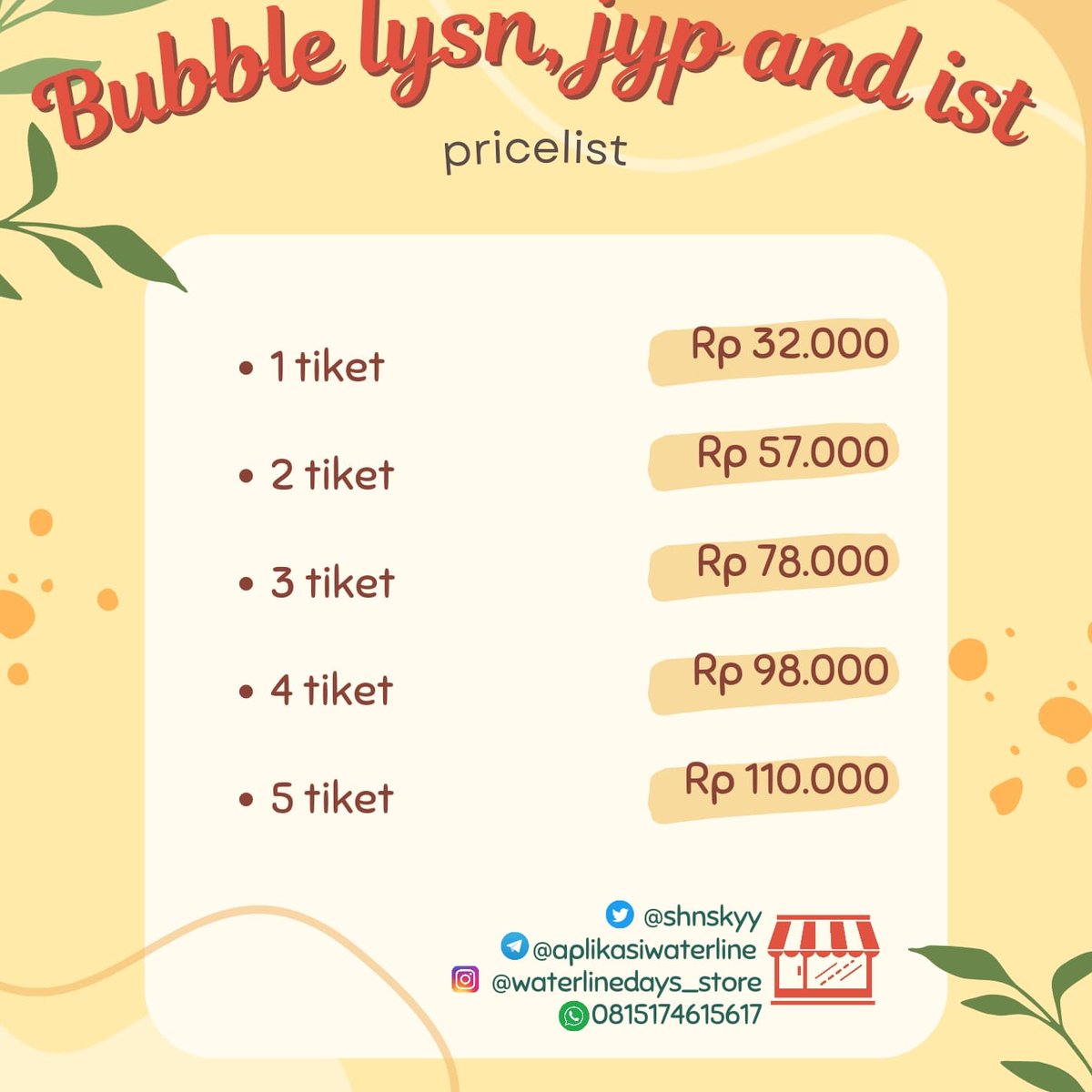 shnskyy's tweet photo. fast resp, hub kontak di poster berikut! #zonauang #zonaba #kpop #bubblekpop https://t.co/tN2KBnQT9z