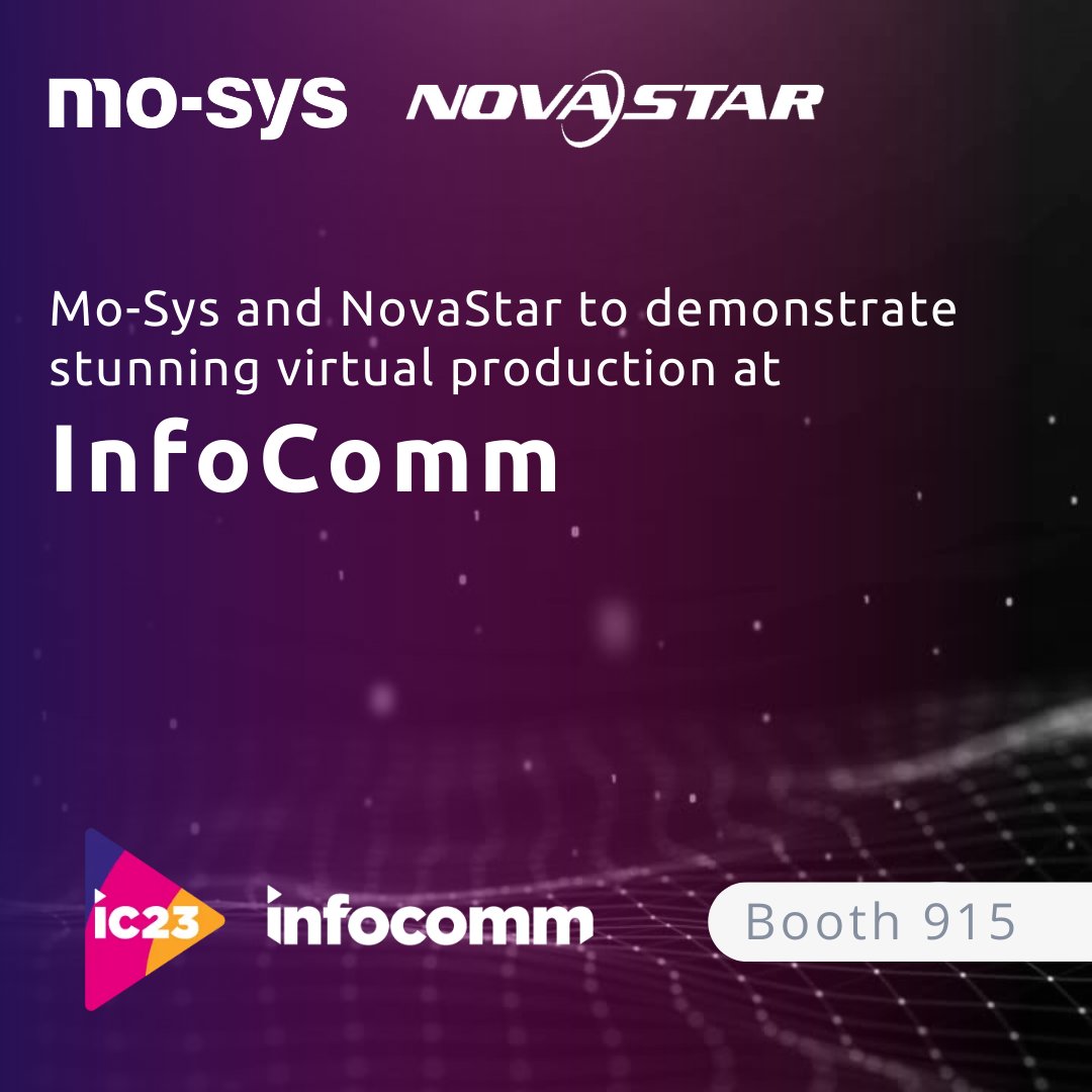 mo_sysLab's tweet image. We're just two days away from @InfoComm 2023! Discover the latest in #virtualproduction by joining Mo-Sys and @novastartech at booth 915 from June 14-16. Head here to find out more: bit.ly/43VvlYY #VPProXR #LED #VP #filmmaking