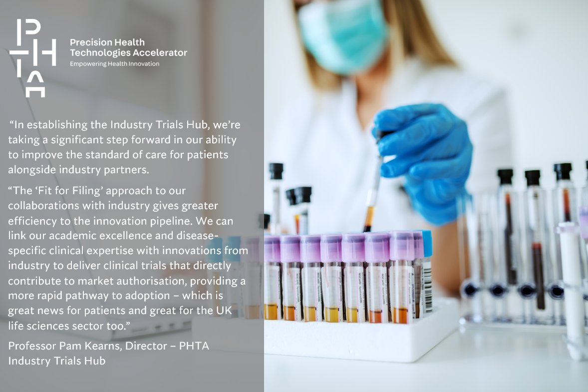 PHTA_Ltd's tweet photo. 🆕 Unique approach to academic-industry #ClinicalTrials - led by world-leading experts in complex trial design - launches today at PHTA! 

Our Industry Trials Hub will speed up clinical adoption of drugs and devices via its new 'Fit for Filing' service >
https://t.co/man6C0JUvB https://t.co/nVIQs9w6iy