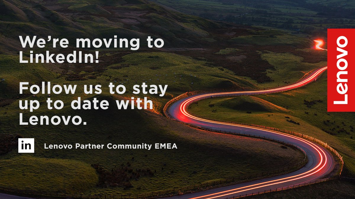 From July, we will only be posting updates on our Lenovo Channel Partner LinkedIn account. Don’t forget to follow us on LinkedIn to stay up to date with the latest Lenovo Channel Information 👉 lnv.gy/3IYW7Yx