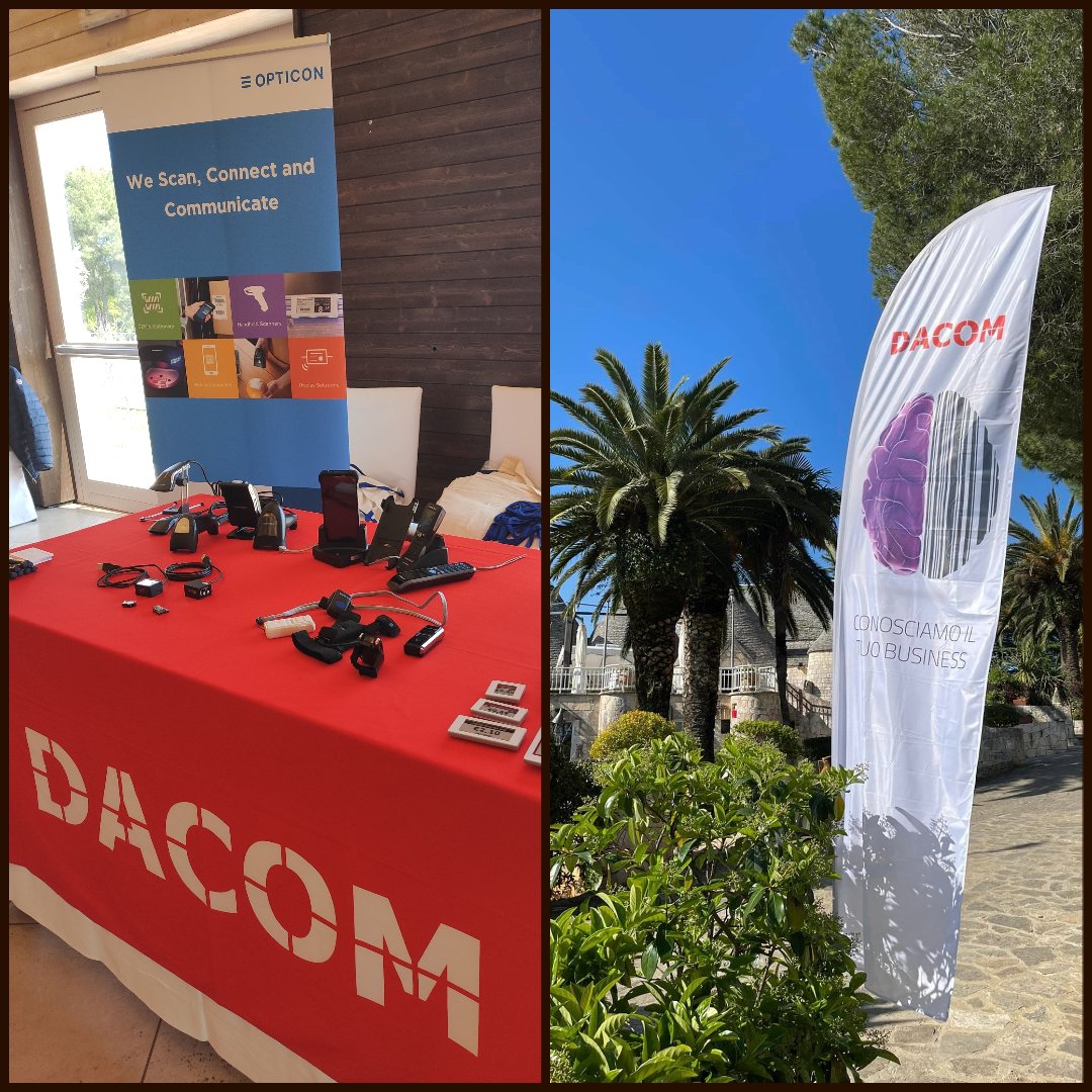 OpticonWorld's tweet photo. The @DacomSpa Tech 2nd event will start on 15 June in Catania, Sicily. It is the roadshow for insight and new products in the AutoID world.  
@michibrando will give a presentation on technological solutions for market applications. Do not miss it. https://t.co/pOd8PhO9v2 https://t.co/hiaIZ03oz6