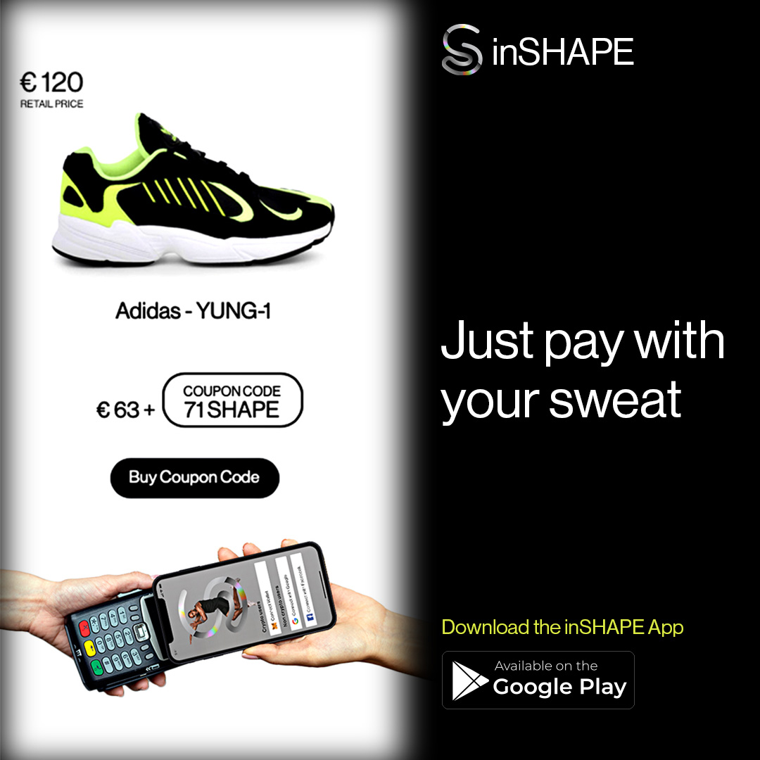 🏃🏽‍♀️🧭Exercise regularly, earn 71 SHAPE units and get these Adidas sport shoes at half price. 🌟👟🤩

Only with the inSHAPE app! 🔥🔥🔥

‼️Download it from Play Store on play.google.com/store/apps/det…  ‼️

#crypto #M2E #movetoearn #healthylifestyle