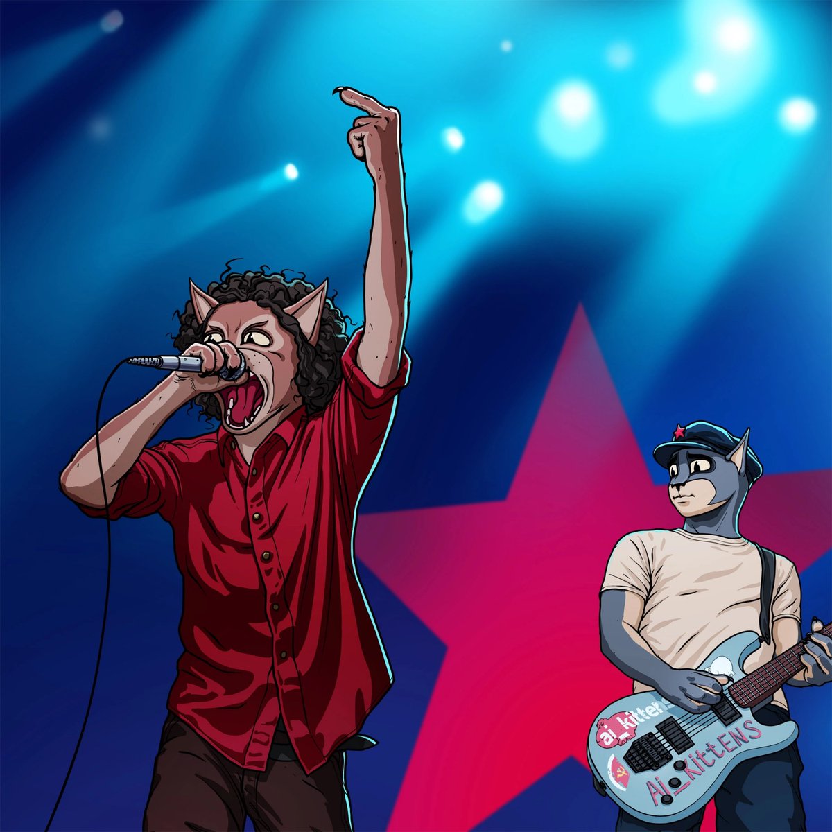 #zhilin_art #Ai_kittens