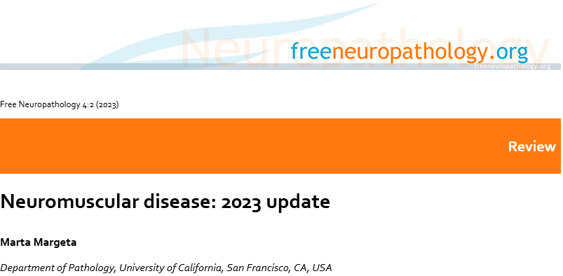 What's new in neuromuscular disease? Check out this excellent update by Marta Margeta #UCSF #Neuropathology: t.ly/yjuJA