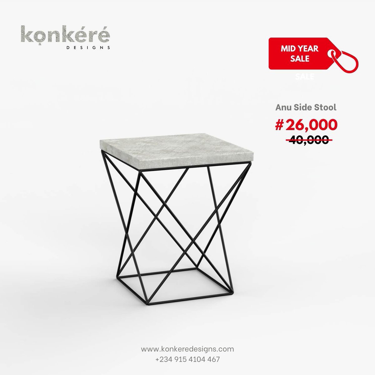 Konkere_Design's tweet photo. Save up to 35% on all variants of Anu Side Stool from June 15 until July 15.

Anu Side Stool is a sturdy, minimalist, handcrafted stool. It’s made of lightweight concrete with Matt black origami metal base.

L- 16" B- 16", H- 17"
#konkeredesigns #konkere #interiordesign https://t.co/Ji2hOCiyL1