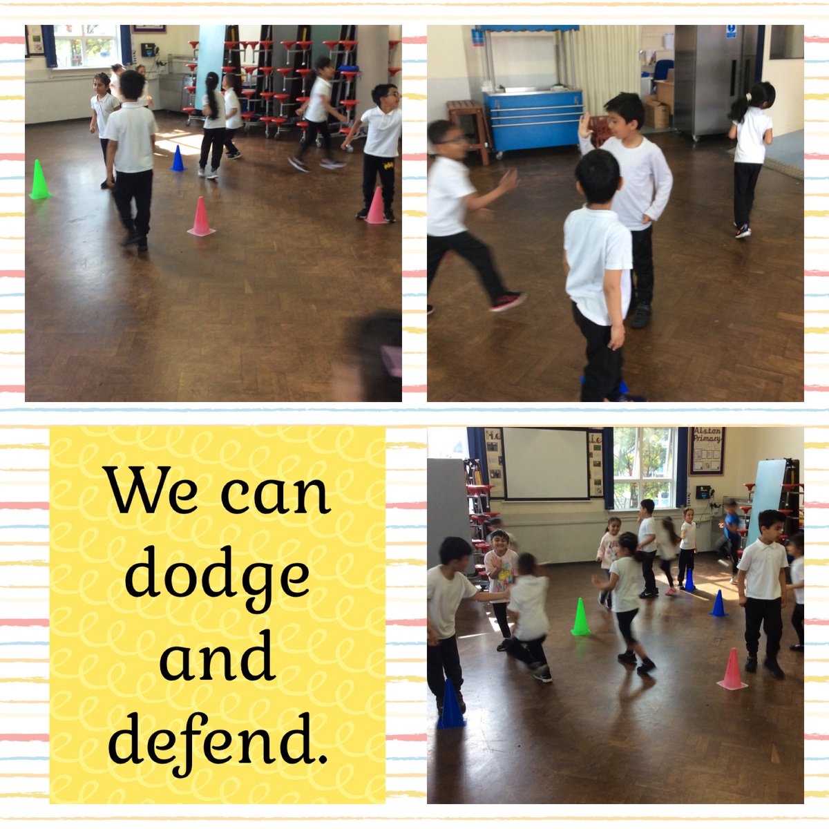 alstonprimaryb9's tweet photo. #year1 have started their new #PE topics. This is our first #GamesForUnderstanding lesson and we focussed on #dodging and #defending. @Complete_PE #RRSA #Article28 and #Article31 https://t.co/teZFLgj26p
