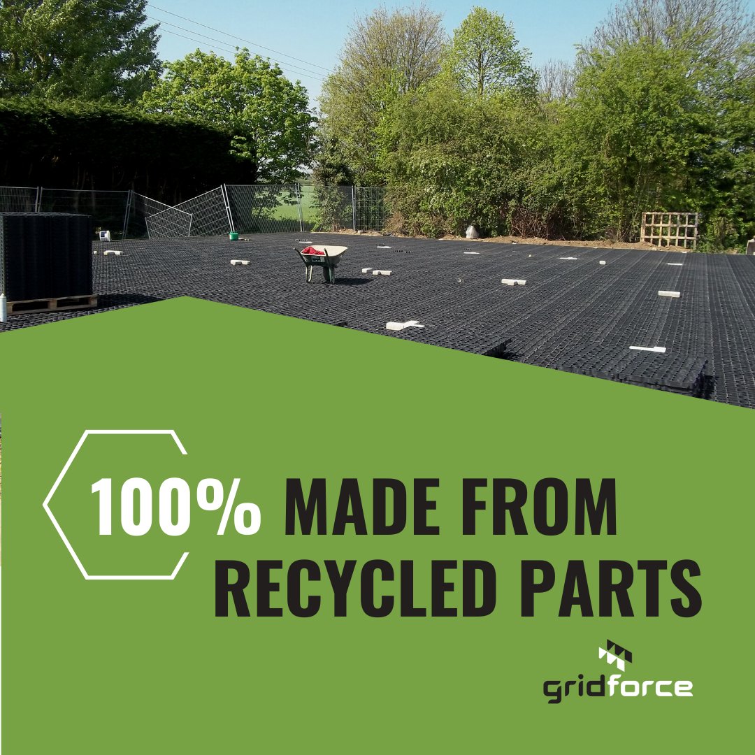 Gridforce1's tweet image. You heard correctly, our #GroundReinforcement is made from 100% #Recycled parts!

Rest assured, they don&apos;t compromise on quality or performance. They withstand #HeavyUse &amp;amp; provide reliable #GroundSolutions for various applications, whilst working towards a #GreenerFuture.

#UKMfg