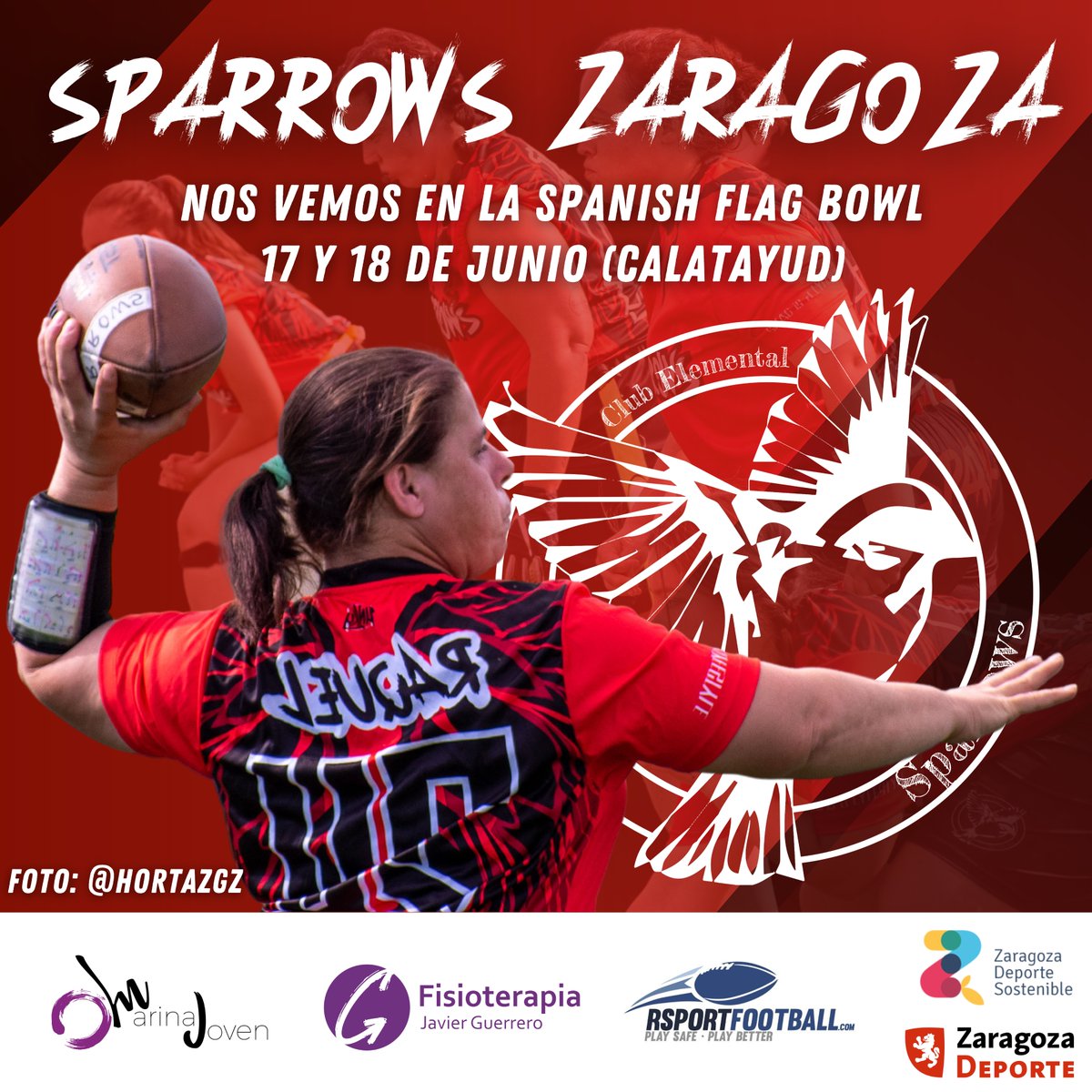 Nos vemos este fin de semana en la Spanish Flag Bowl con nuestras categorías femenina y open❤️‍🔥
<a href="/AragonFootball/">Federacion Aragonesa de Futbol Americano</a>