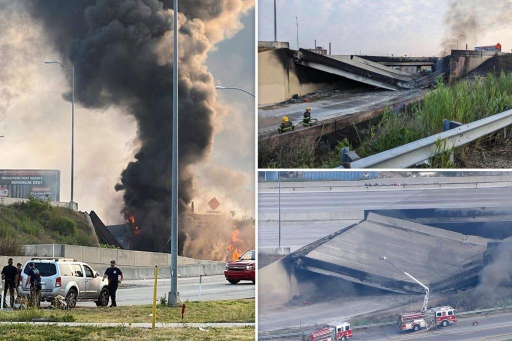 Mr_Ankrum's tweet photo. *Morning Message* 
Absolute insanity that "the richest country in the history of the world," refuses to invest in its infrastructure. #I95Collapse #I95 #I95fire #BuildBackBetter https://t.co/Jgb4p6zcrV
