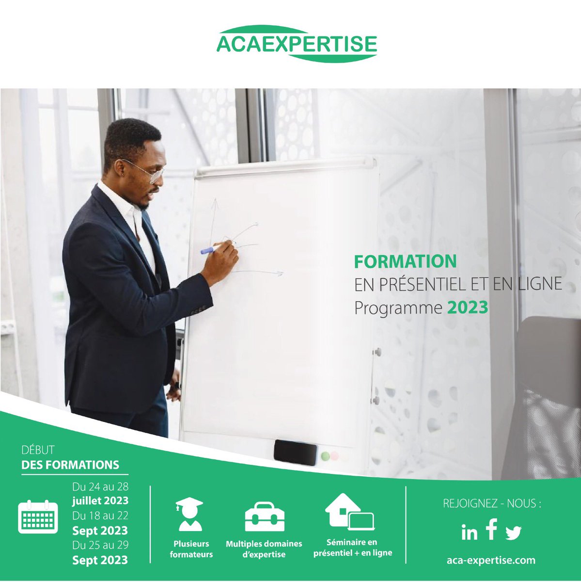 AcaExper's tweet image. Agréable semaine à vous. Le bureau d’études AcaExpertise vous annonce une session de formation pour les mois de juillet et septembre. 

Infoline: +237677437263
 infos@aca-expertise.com