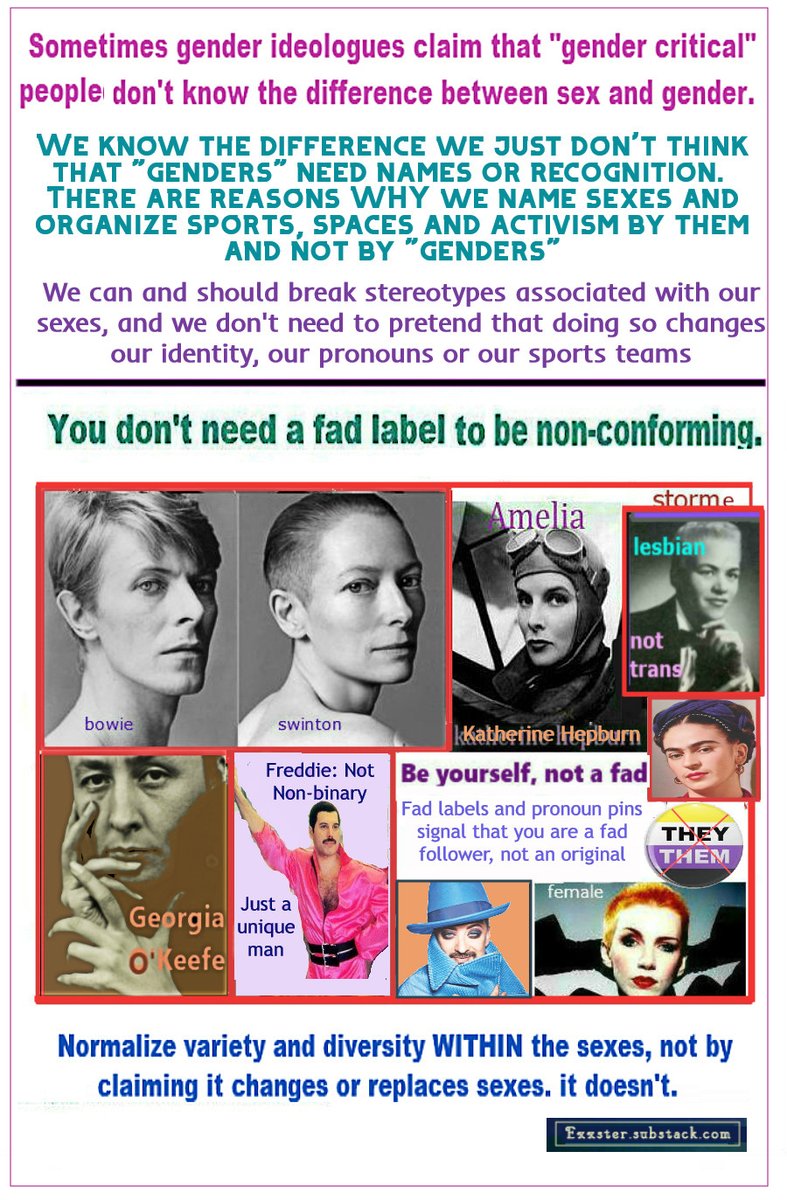 @LambdaLegal No. pronouns are sex based identifiers and they have a purpose. I will not be compelled to pretend that we are 'gendered,' we are sexed. We are all male or female, he or she by sex. Your presentation style and 'gender' are irreverent. You people are destroying the left