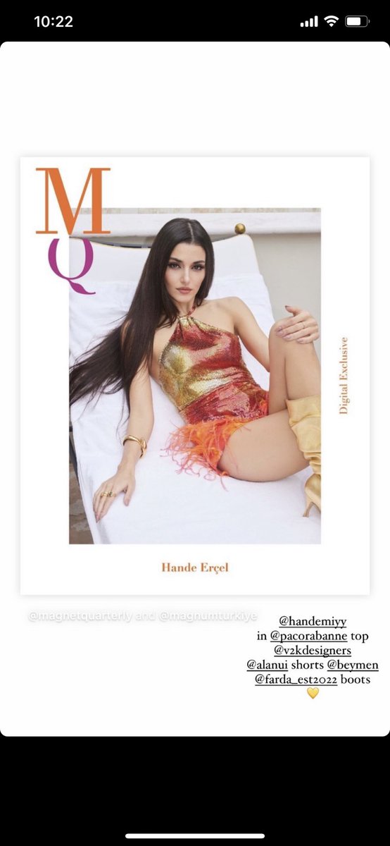 Lara_Kapimier's tweet photo. Handemiyy with @PacoRabanne top, #alanui Shorts , #farda dress, boots and shoes. Styles by Pinar Aytas
Love this outfits! #HandeErçelxMagnum #HandeErçel https://t.co/9mkCrkO9o4