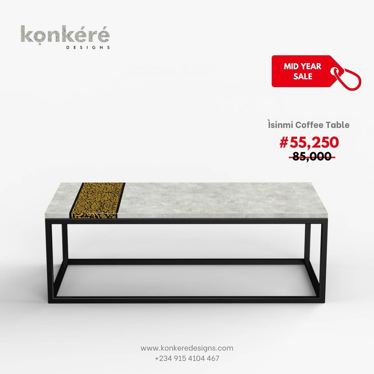 Konkere_Design's tweet photo. Save up to 35% on all variants of Isinmi Coffee Table from June 15 until July 15.

ìsinmi Coffee Table is a sturdy, minimalist, hand crafted concrete table. It’s made of lightweight concrete with Matt black rust proof metal base.

DIMENSION
L- 48" B- 24", H- 15" https://t.co/2h7sSOSeSu