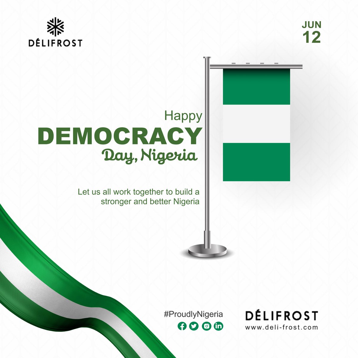 marque_project's tweet photo. Let us be happy. Let us be contented, it is the democracy day and we need to be appreciative of it. 
Happy Democracy Day to you all.

#happydemocracyday #democracyday #june12 #brandmarketing #marqueprojection #branding
@BolamarkLtd @CCIFN @deli_frost https://t.co/4vttX8sNTm