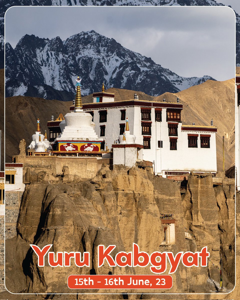 The annual Yuru Kabgyat Festival will be held at Lamayuru, which is famous for its beautiful topography and often referred to as the Moonland of Ladakh, on June 15 and 16.

PC : Anup Paljor

#VisitLadakh #JulleyLadakh #SustainableLadakh