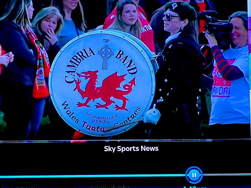 on Friday a friend one our bass drummers said “bloody hell, had the fright of my life, you were on sky news about Wxm” 
We always say we are very visible as well as loud :)
These bass drums are the most filmed/photographed. 
Would you like your name on one? Dm us :)