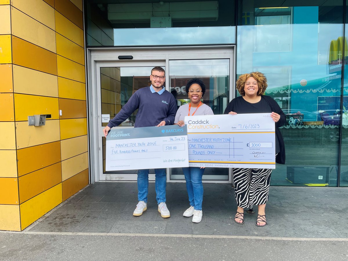 We were delighted to donate to the @manchesteryz alongside our NW Social Enterprise partners @_WeareFootprint.

The donations enabled, the charity to fix its entrance door, ensuring the safety and security of all young people and families.
 
#loveconstruction #BuildingTogether