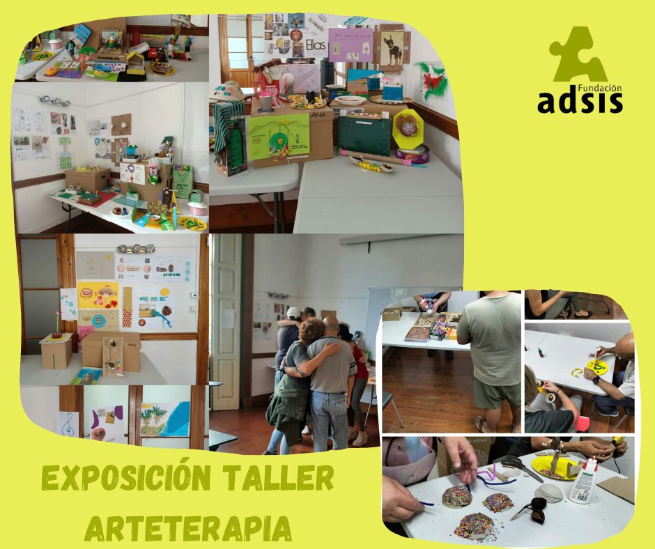 La semana pasada clausuró el taller de #Arterapia  con pacientes y familiares del #CentroAluesa. Lourdes Tejero les ha  acompañado a descubrir, acoger y expresar el mundo interior, transitando un camino de crecimiento personal y grupal muy enriquecedor.