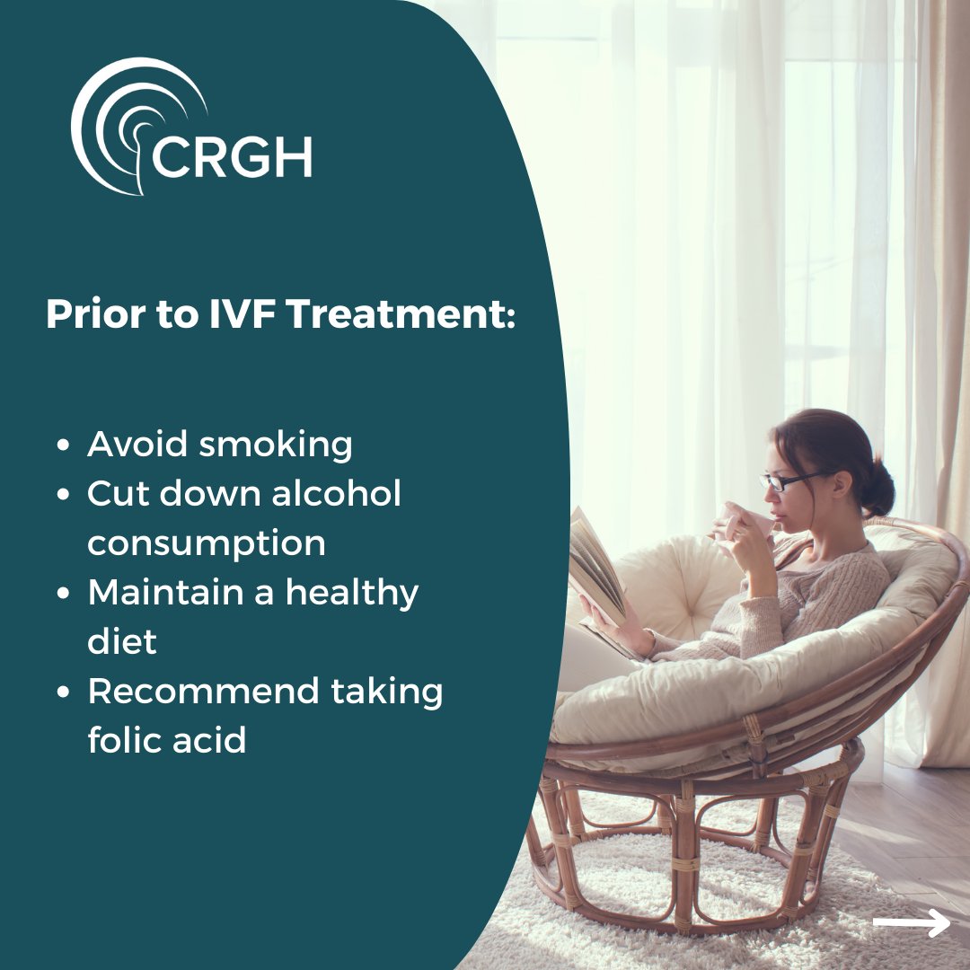 CRGHFertility's tweet image. As part of the IVF treatment plan, your consultant will prescribe medication and explain the lifestyle changes that would help maximise the chance of success. #CRGH #IVFTreatment #IVFProcess #FertilityWarriors