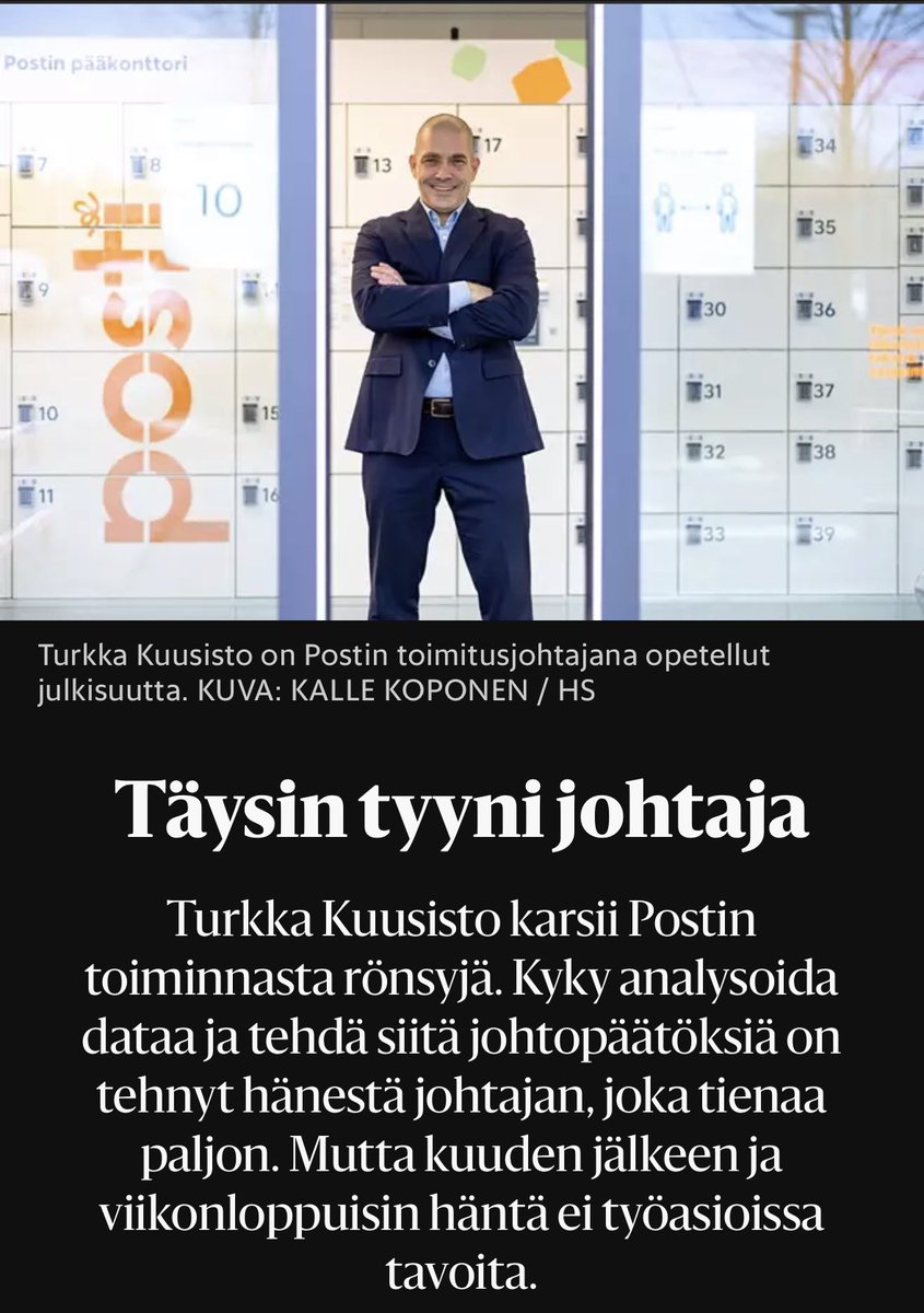 JapePuntila's tweet photo. @LeenaWahlberg #Postigroup peruspalvelun romahtaminen on sekin jonkun sortin tabu tässä maassa. #Demarit ministeri kantaa poliittisen vastuun valtion kokonaan omistamasta valtionyhtiöstä.
#KuusistoTurkka toimitusjohtajana vastaa tästäkin alaisensa tekemästä varkaudesta. https://t.co/52YE0sz36L