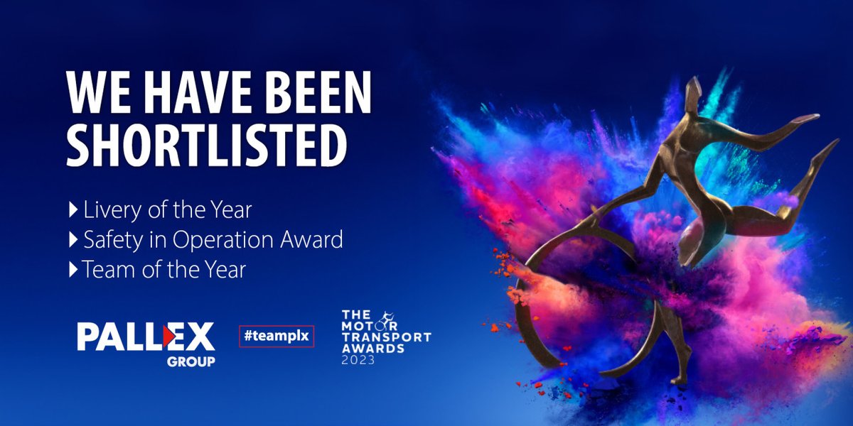 PallExUK's tweet photo. We have been shortlisted for not one, not two but THREE Motor Transport Awards!

Congratulations to all other finalists! #teamplx #mtawards2023 https://t.co/aHxM1rbR7N