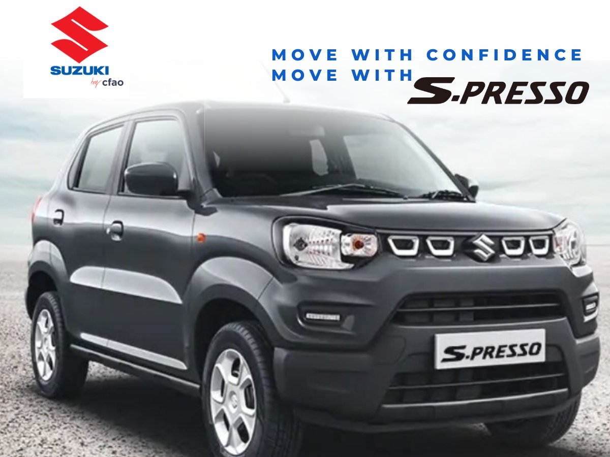 Suzuki Spresso allows you to move around with an average fuel consumption of 22km/litre.
Move with confidence move with Suzuki S-PRESSO.
#fuelefficiency #suzuki #suzukispresso #suzukibycfao #cfaomotorstanzania