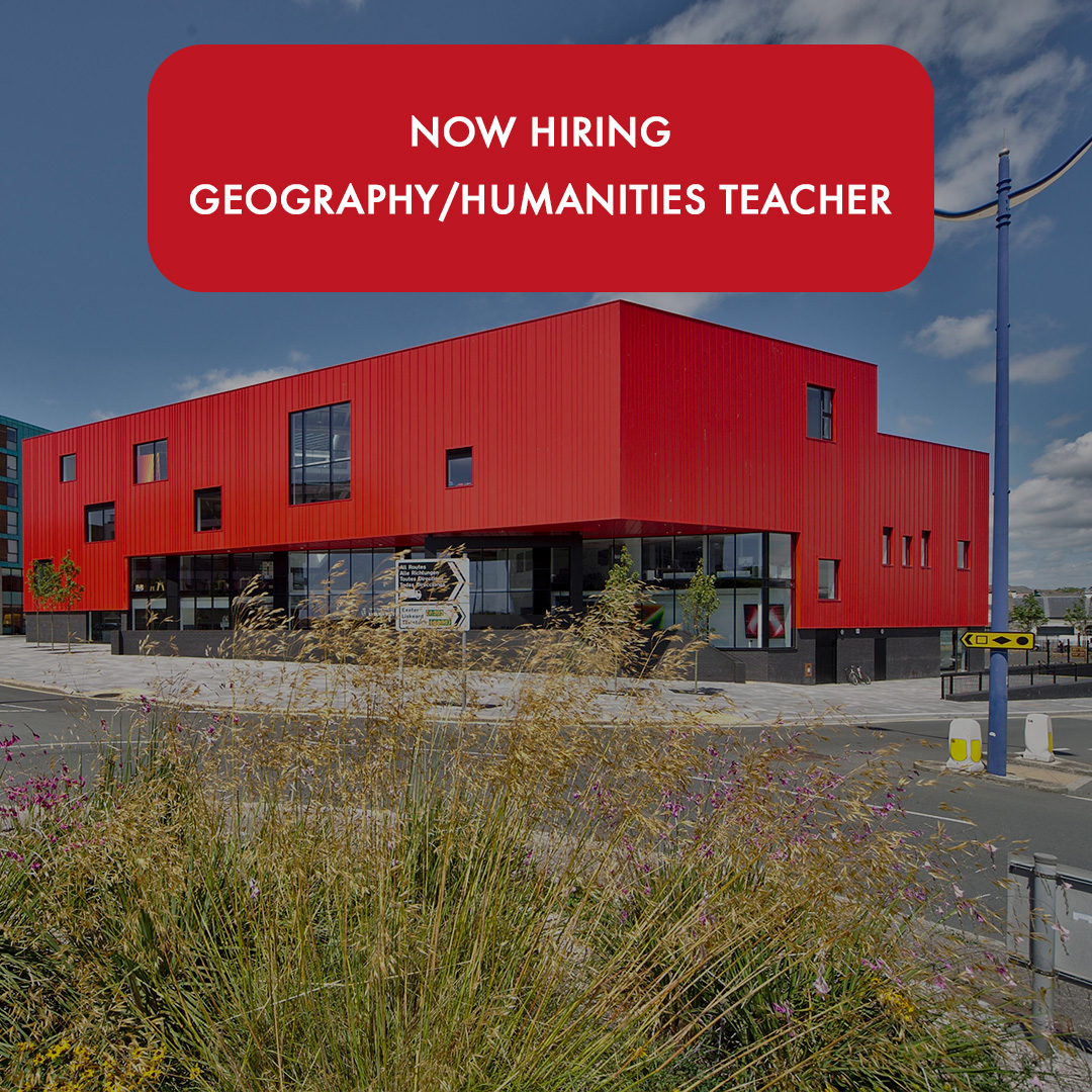 **HIRING NOW!**

Geography/Humanities Teacher

Reach South Academy Trust is seeking to appoint a Geography/Humanities Teacher to join Millbay Academy in September 2023.

👉 mynewterm.com/jobs/147905/ED…

Closing date: 25th June 2023
#plymouthjobs #millbayacademy