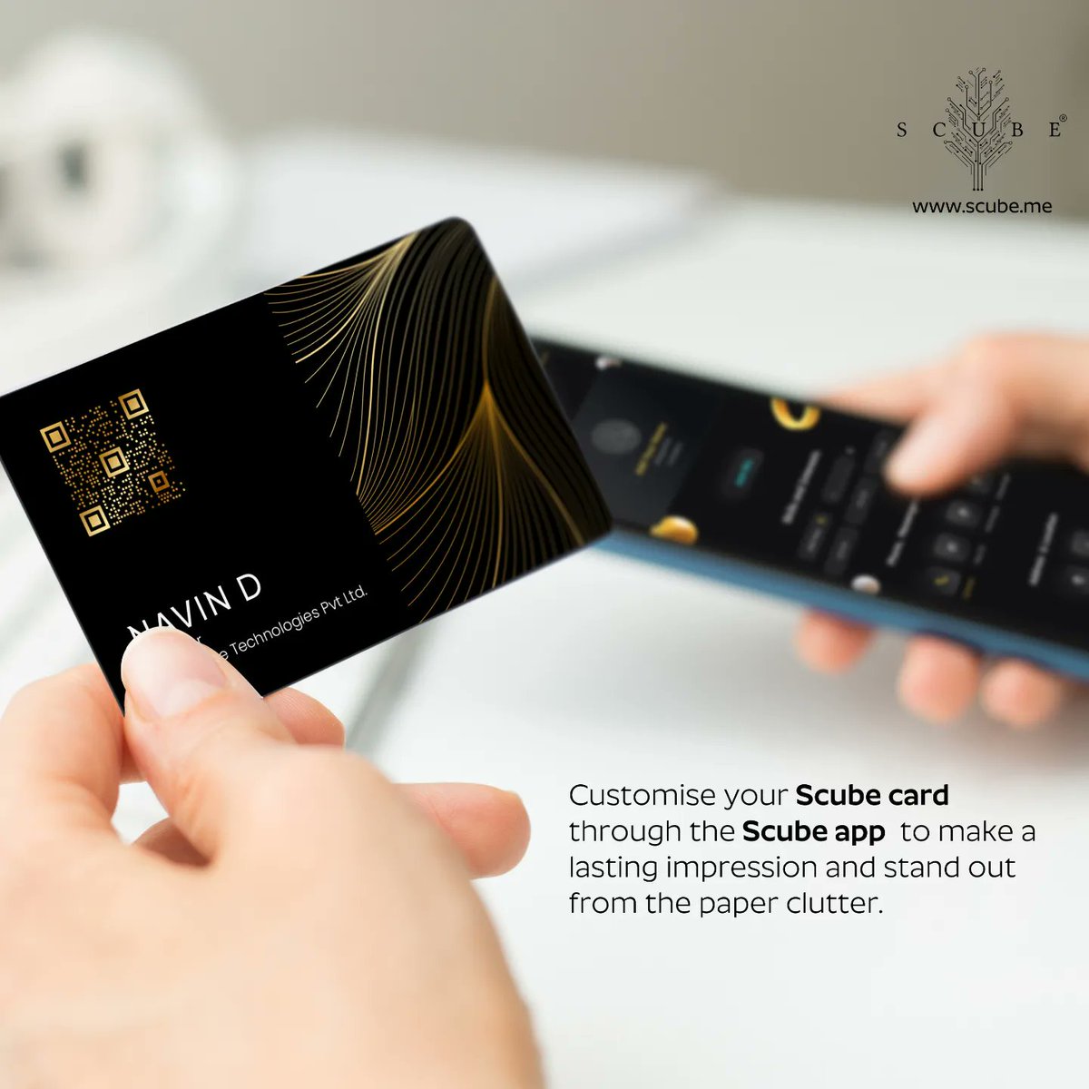 scube_me's tweet image. Upgrade your networking game with Scube cards - the future of business cards! Customize your Scube card and join the environmentally conscious networkers.
#ScubeCards #DigitalNetworking #CustomizableDesigns #PaperlessSolutions #EnvironmentalSustainability #ModernProfessionals