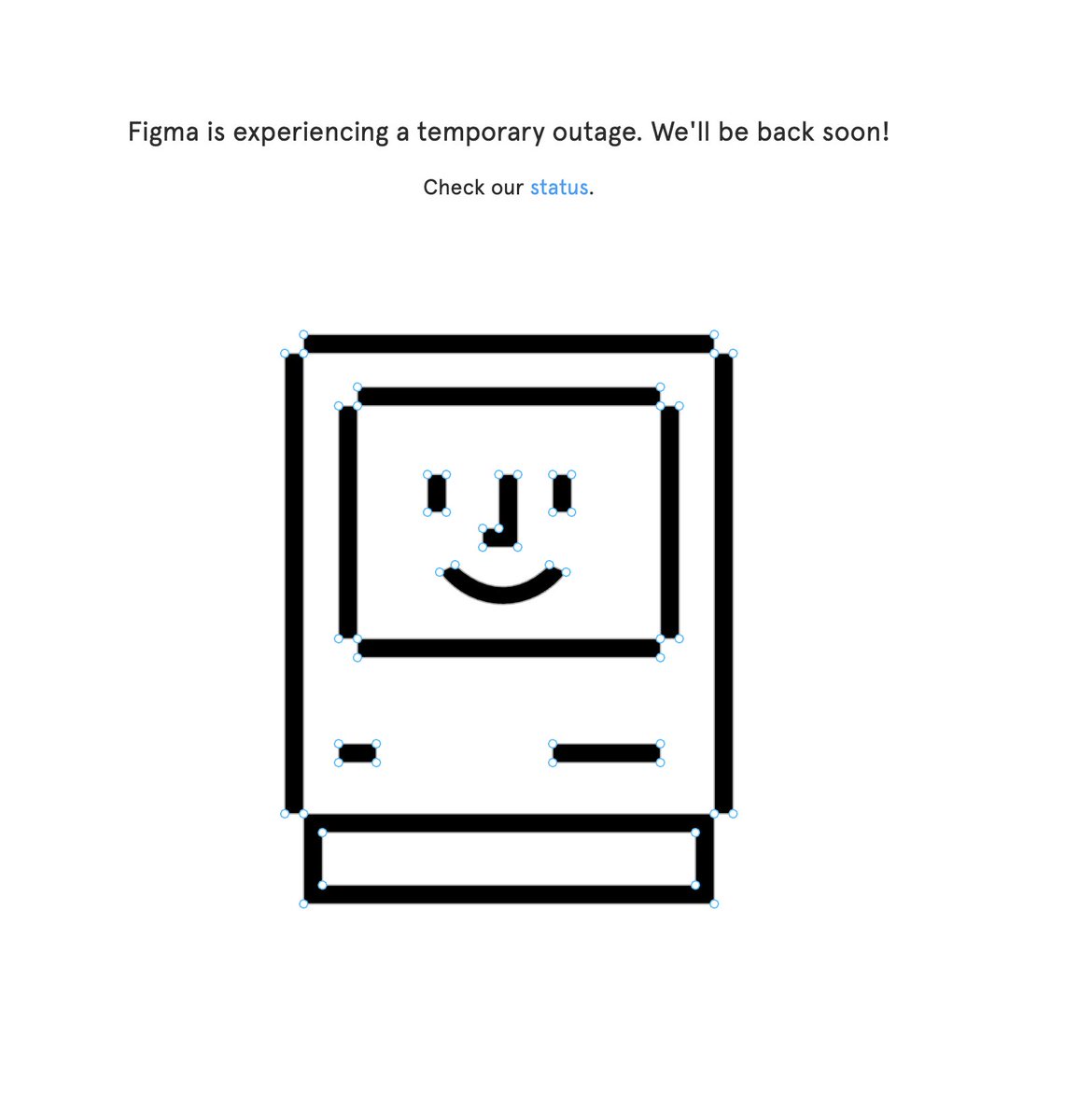 tatianahenrikez's tweet photo. UX/UI Designers around the world being hit with the realisation that their profession relies on a Software 💀. Also, happy day off! 😂  #figma #figmadown https://t.co/BvZtlC64je