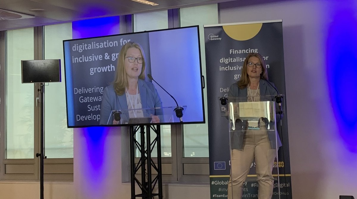 Swedfund's tweet photo. @kohens on the importance of bridging digital divide in Africa,reinforced by @carinjamtin on the value it brings to sust. dev. @MariaHkansson4 on need for investments and DFIs role in bridging the gap to enable inclusive and digital transformation #FinancingDigital #TeamEurope https://t.co/idaG46Sp3v